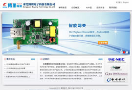 網(wǎng)站建設(shè)案例:博用電子公司